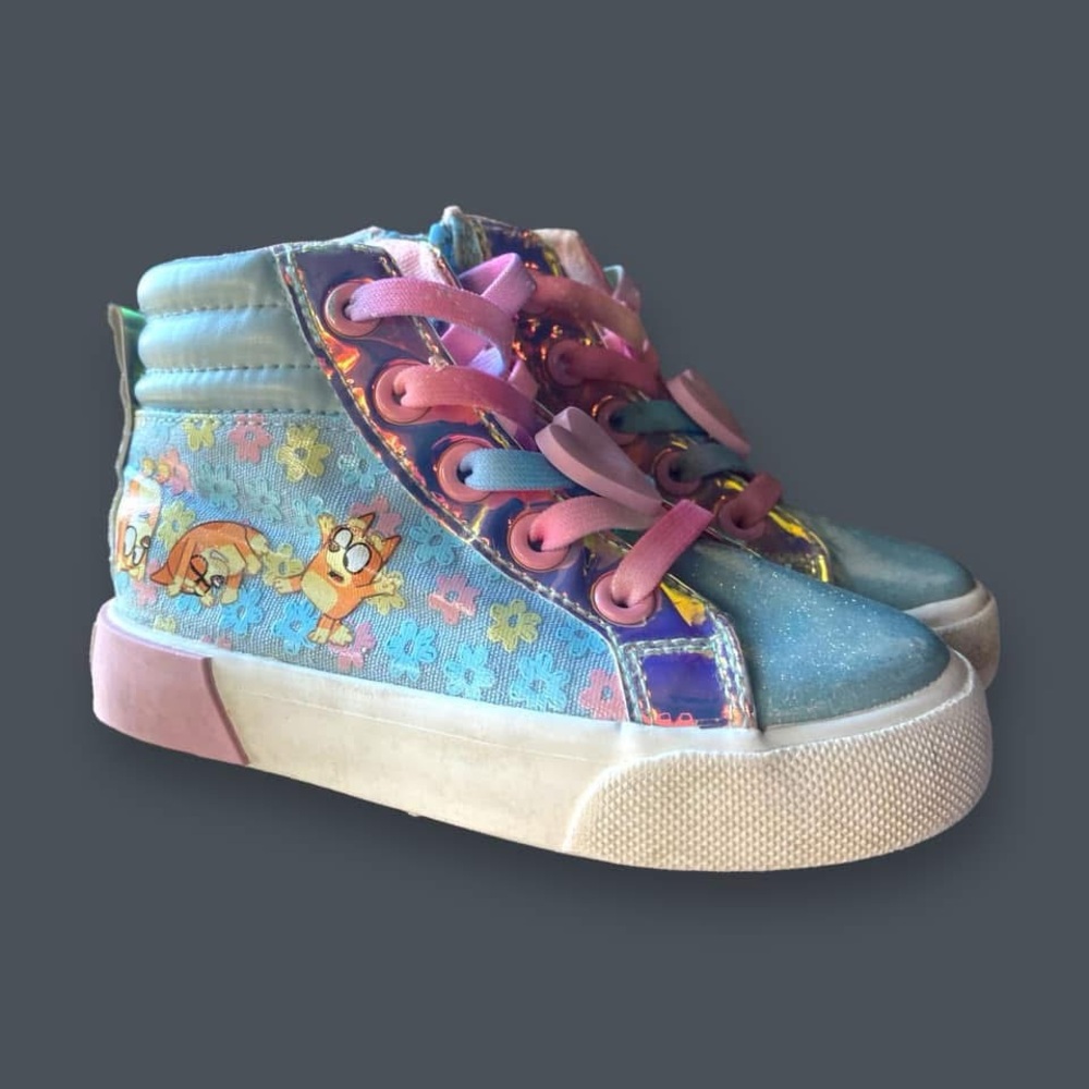 “Bluey” Colorful Kids High-Top Sneakers